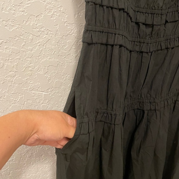 Gretchen Scott Ruffle up maxi black size S - Picture 4 of 5